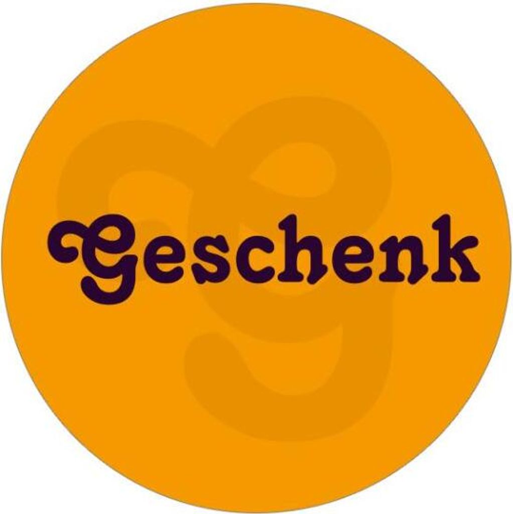 24x Sticker Geschenk (Motiv 5) 4cm Geschenk Aufkleber runde Spruch Etiketten