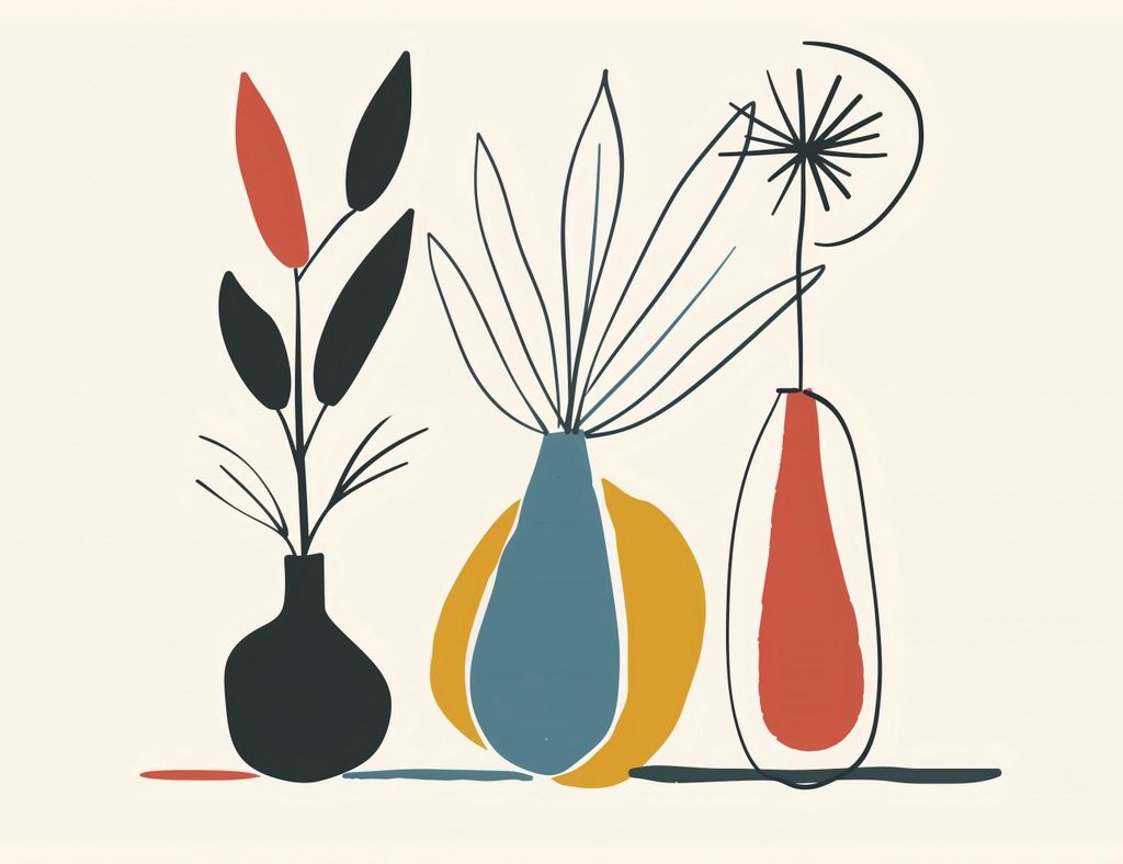Plakat 65x50cm Blumenmuster