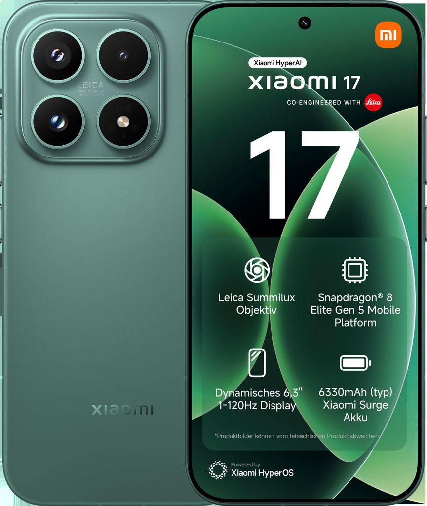 Xiaomi 17 5G Dual Sim 12GB RAM 512GB - Green Produktbild 