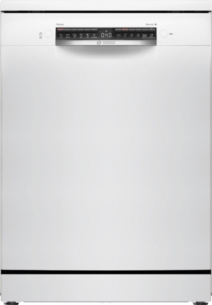 Bosch Serie 4 SMS4HKW07E Freistehender Geschirrspüler, Höhe 84,5 cm, Breite 60 cm, Weiß