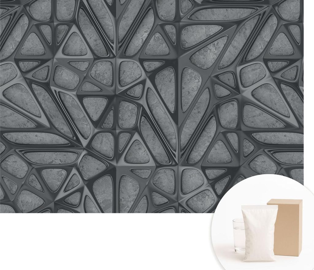 Fototapete - Wandbilder für Wohnzimmer - 312x219 cm - Dekorative Wandfolie - Modernes Design für Wanddekoration - Tapeten für Innenräume - Geom...