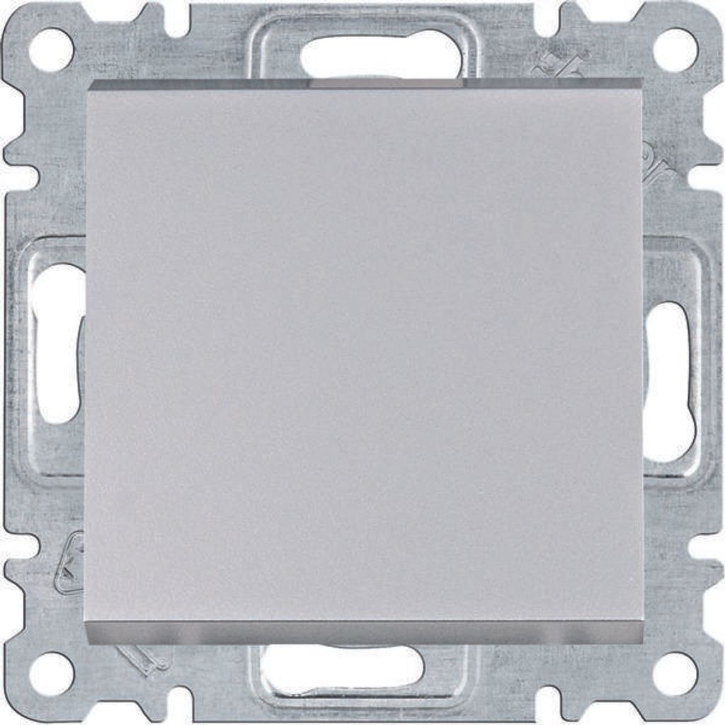 HAGER lumina Einpoliger Schalter silber WL0012