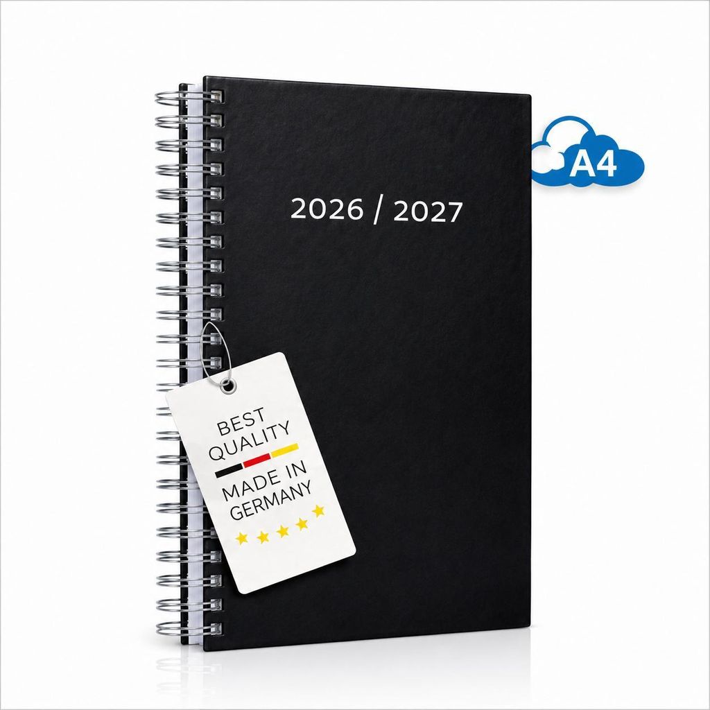 Kalender 2026/2027 DIN A4 Tageskalender | 400 Seiten | 1 Produktbild 