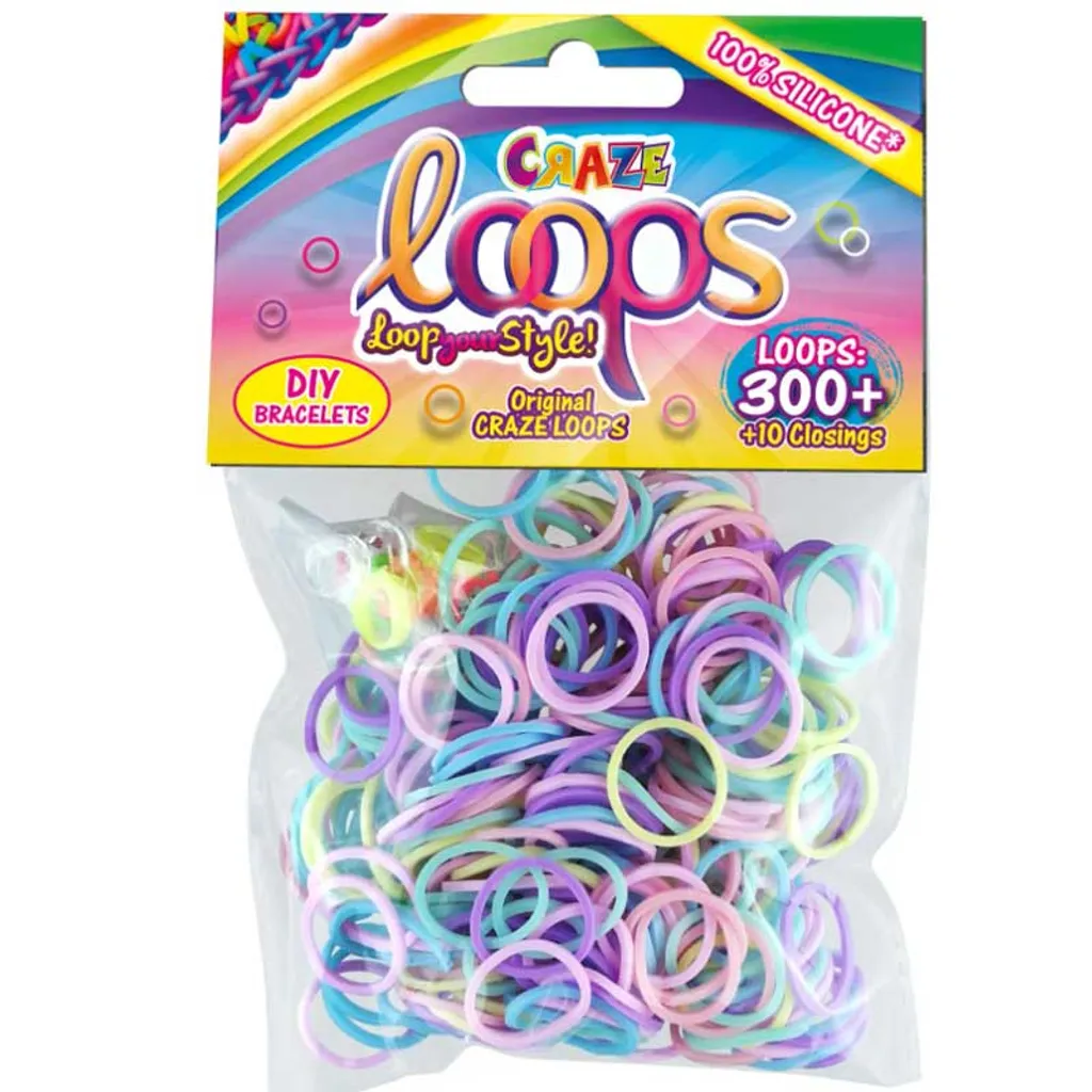 Ricarica Craze LOOPS 300 Pezzi - Elastici Professionali in Silicone - 2