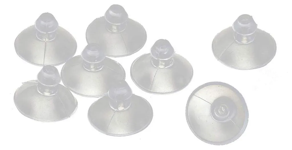 Sourcing Map Lot de 8 Ventouses en Caoutchouc Transparent pour Vitre