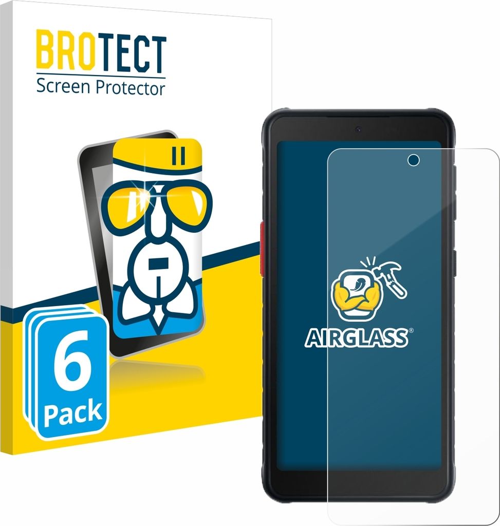 6x BROTECT Schutzglas für Samsung Galaxy XCover 5 Enterprise Edition Schutzfolie Panzer Folie Glas Display Schutz klar