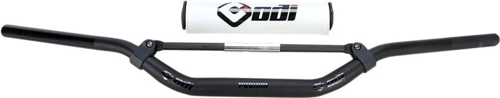 Guidon de moto tout-terrain Odi Noir 28.6 mm pour look rétro chic