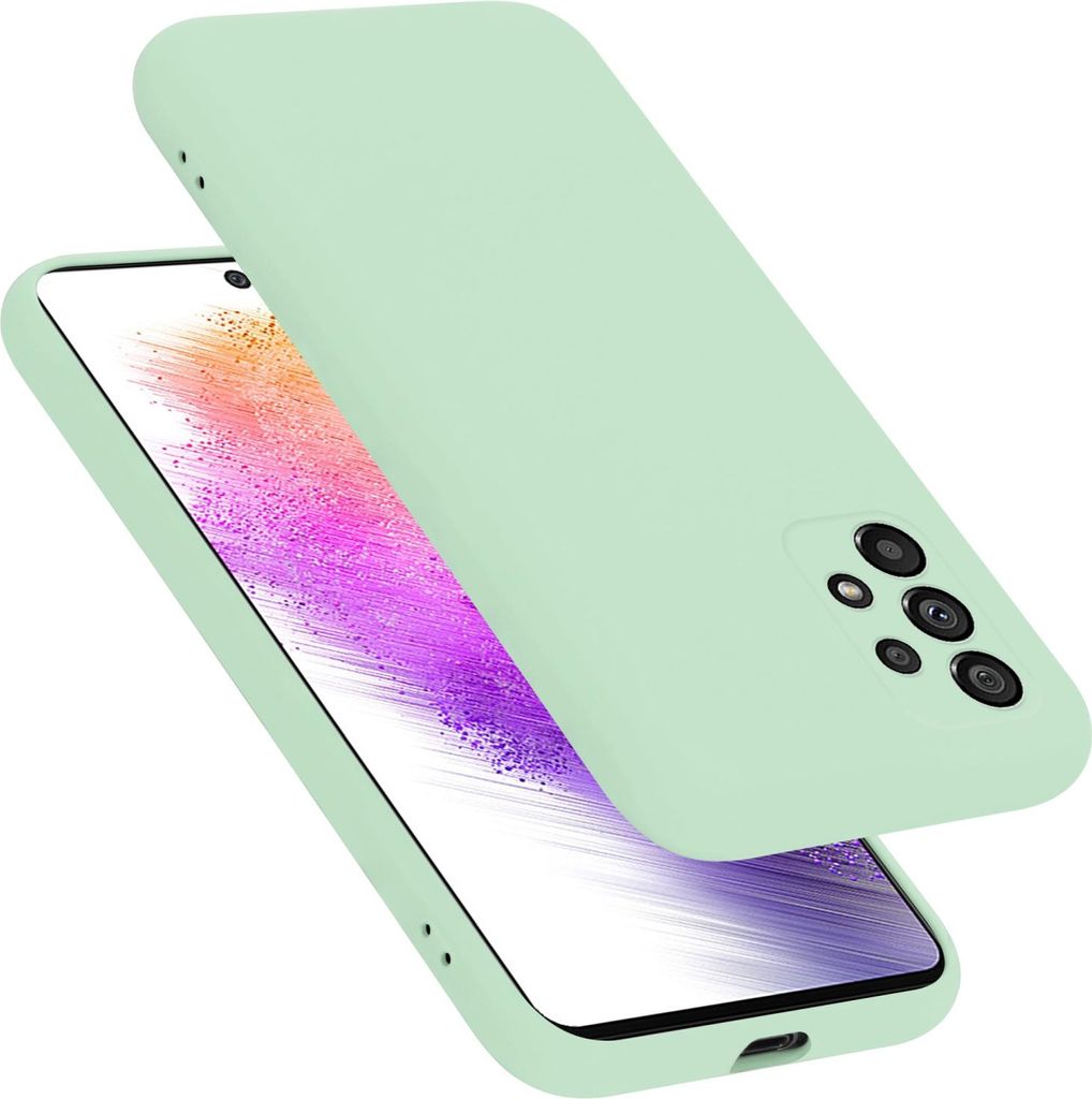 Cadorabo Schutzhülle für Samsung Galaxy A73 5G Hülle in Grün Handyhülle Case Cover TPU Etui