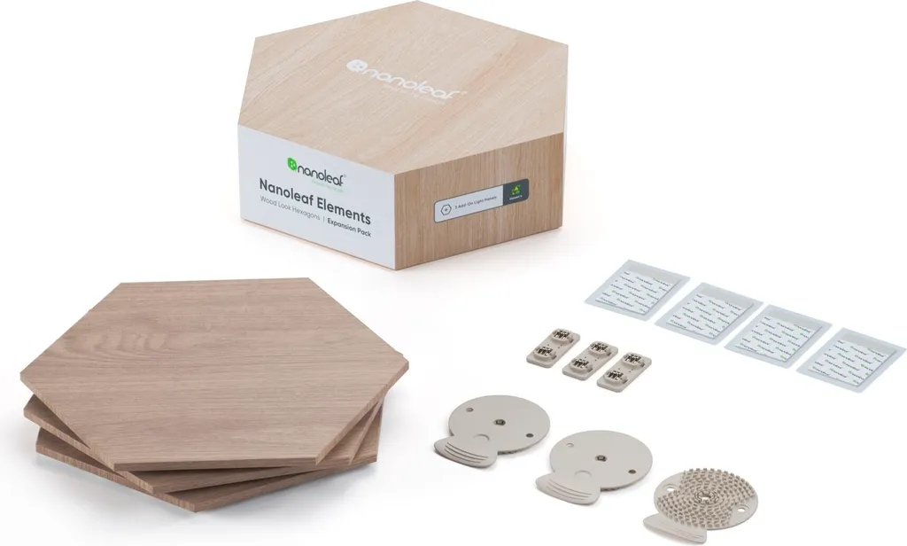 Optimisez votre Déco Murale avec Nanoleaf Elements Wood Hexagons 3 Panneaux