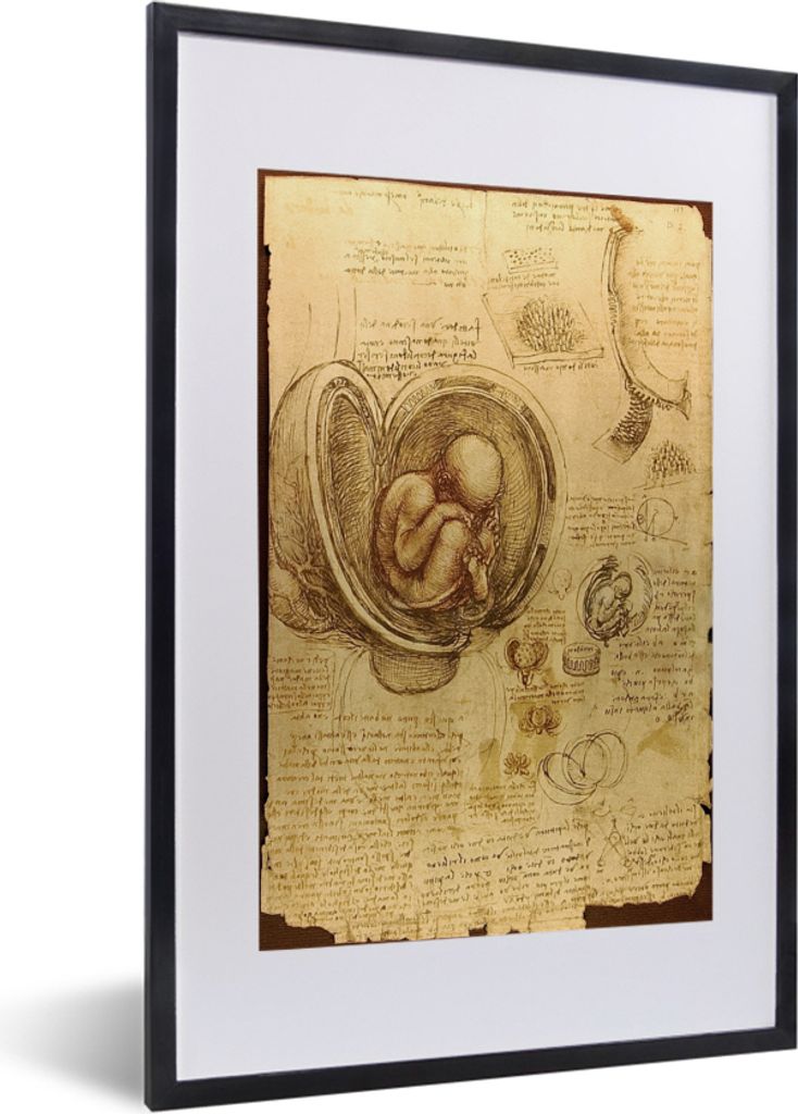 MuchoWow® MuchoWow® Gerahmtes Poster Baby im Mutterleib - Produktbild 