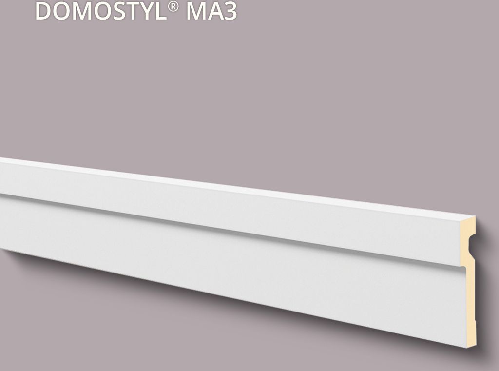 Türumrandung NMC MA3 DOMOSTYL Noel Marquet Fassadenstuck Fensterumrandung Fassadenprofil Modernes Design weiß 2 m