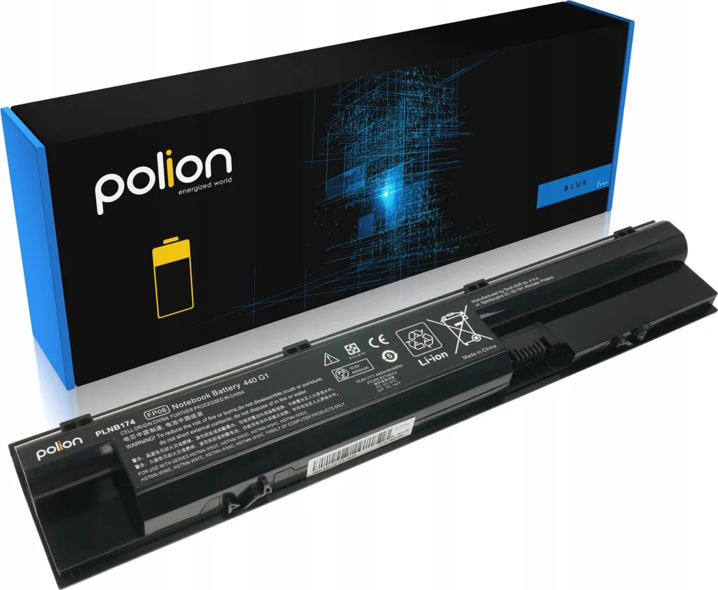 Batteria POLION per HP ProBook 440-470 G1 - 4400mAh per Casa e Studio