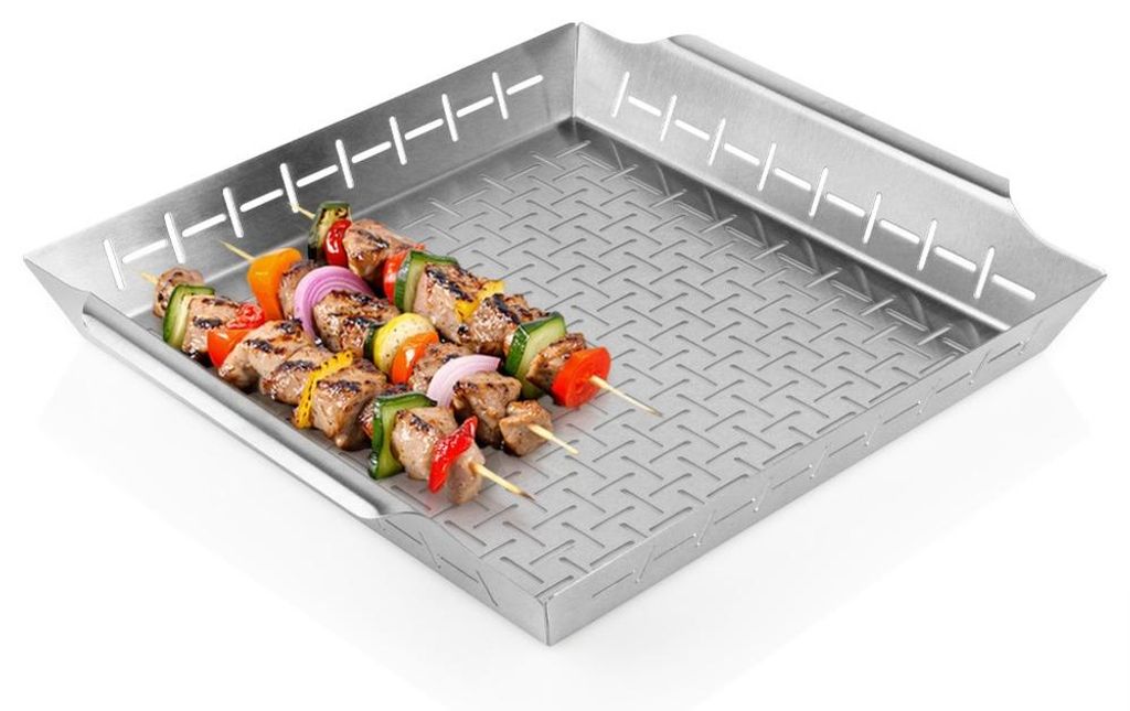 Vilde | Koszyk do grilla ze stali nierdzewnej - 39,5x35x6 Zdjęcie produktu 