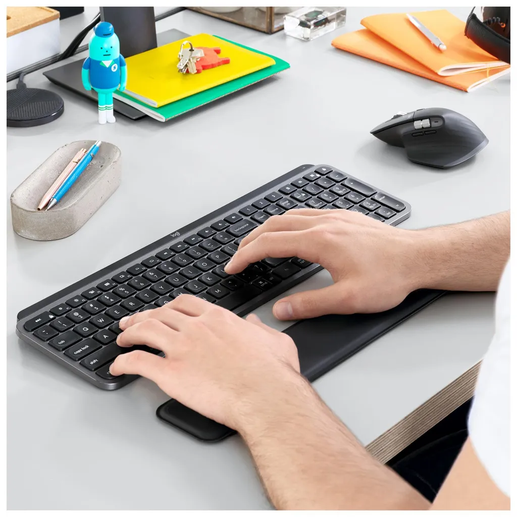 Clavier sans fil Logitech MX Keys Advanced QWERTY Anglais Graphite RF BT - 4