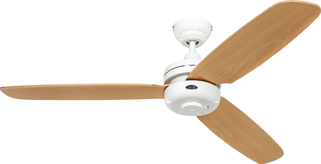 Ventilateur de plafond pour grand salon 132 cm Night Flight bois et blanc