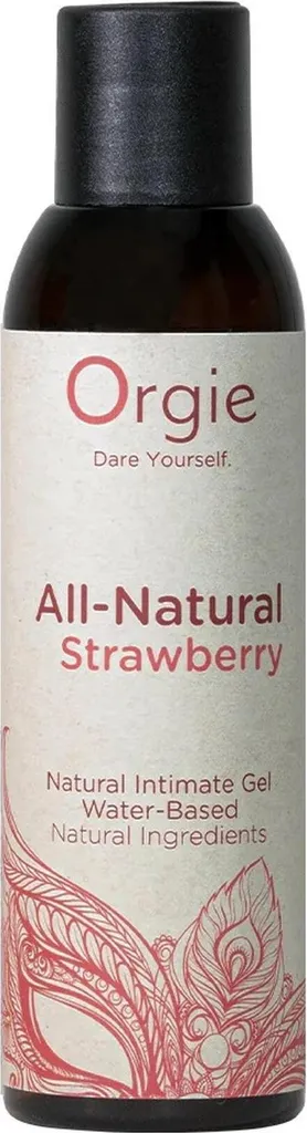 Lubrificante Orgie Naturale Fragola 150ml - Gel Idratante Senza Macchie