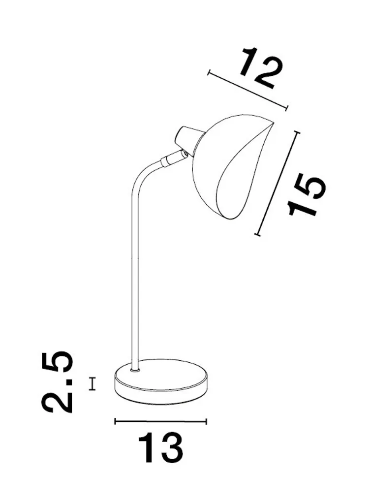 Nova Luce GETI Lampada da Tavolo Orientabile | Design Nero e Oro Opaco - 5
