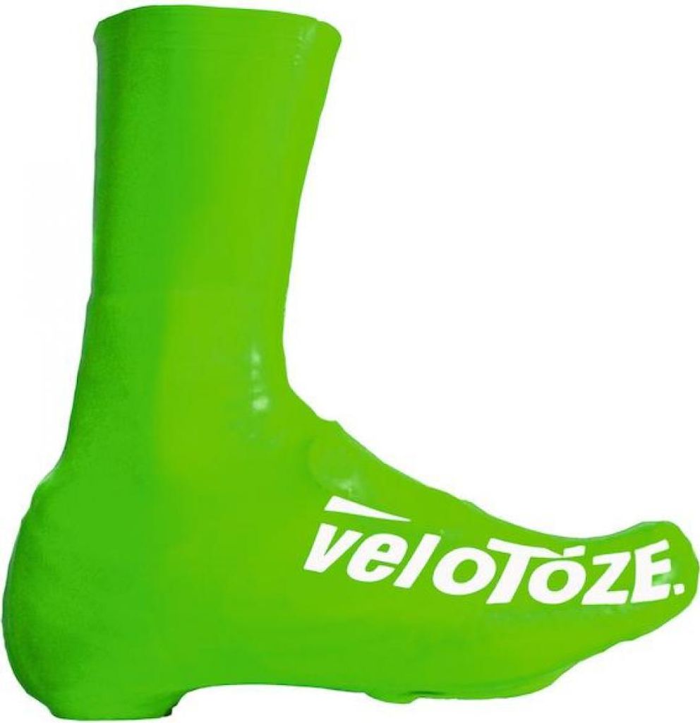 VeloToze Überschuh 2.0 lang grün M - wasserdichter aero Überschuh für kalte T...