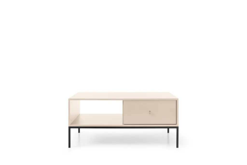 Table basse MINIO MINIMAL Beige - Finition mate et structure robuste