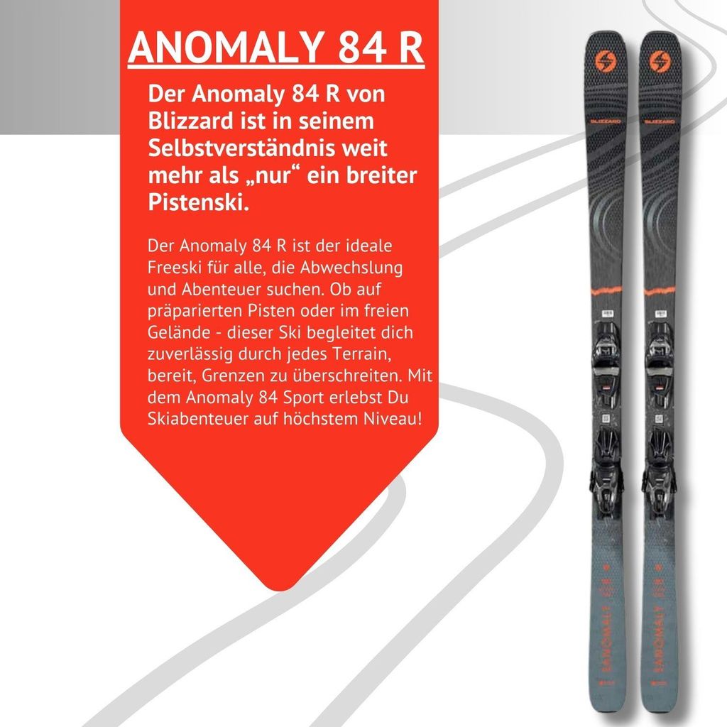 Ski Alpinski Carvingski - Blizzard Anomaly R - Freeride RockerSki - inkl. Bindung TPC 10 Demo Z3-10 - für gute Fahrer und Experten - Freeski Allmo...
