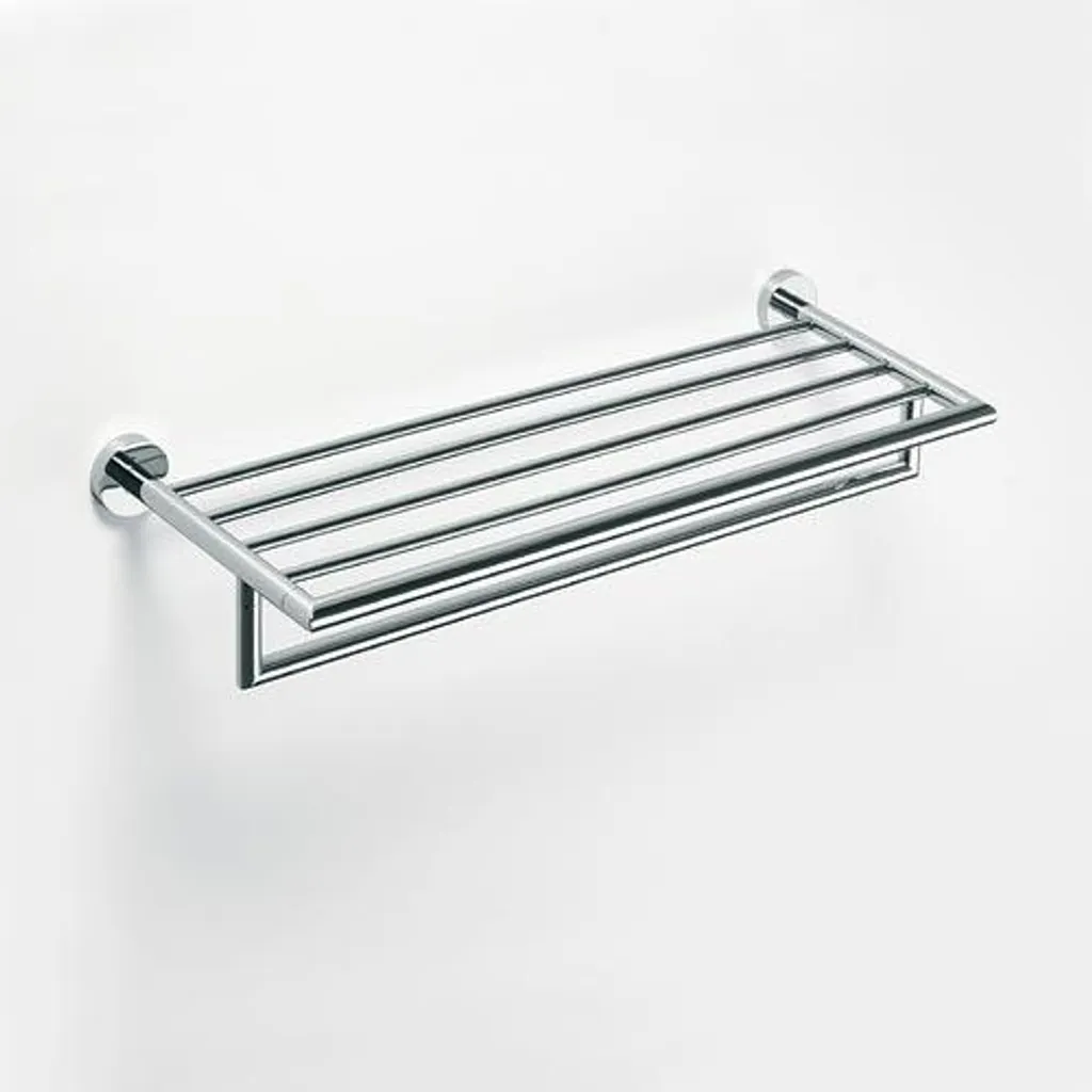 Porte-serviettes mural OMEGA : gain de place et rangement salle de bain