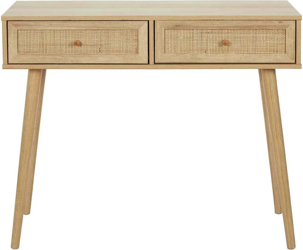 Console Bali 2 Tiroirs pour Entrée et Salon - Aménagement Gain de Place