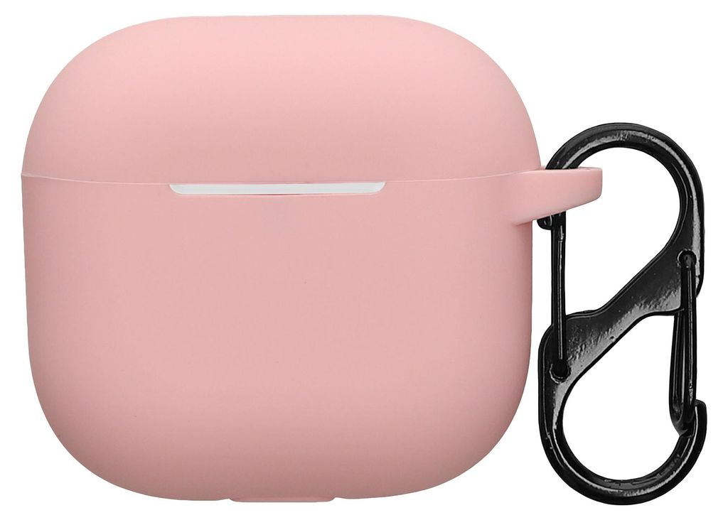 kwmobile Hülle kompatibel mit Apple Airpods 4 Kopfhörer - Silikon Schutzhülle Etui Case Cover Schoner in Altrosa
