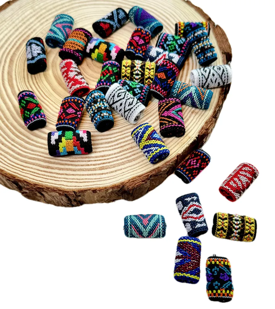 Kit DIY 32 Barrettes pour Dreadlocks et Tresses Style Hip-hop Homme