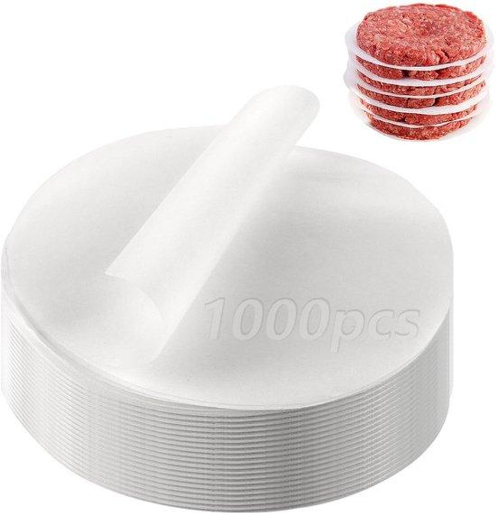 Burgerpapier 13CM, antiaanbakpapier für Hamburger, Cheeseburger und Patties