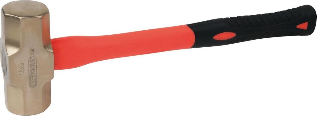 KS Tools BRONZEplus Minenhammer 3500 g, mit Fiberglasstiel, 963.2089