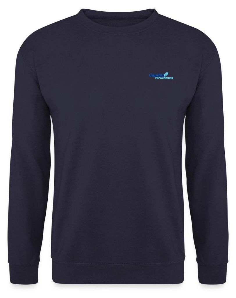 Spreadshirt Stromberg Gesticktes Logo Der Capitol Versicherung Uni Pullover, S, Navy