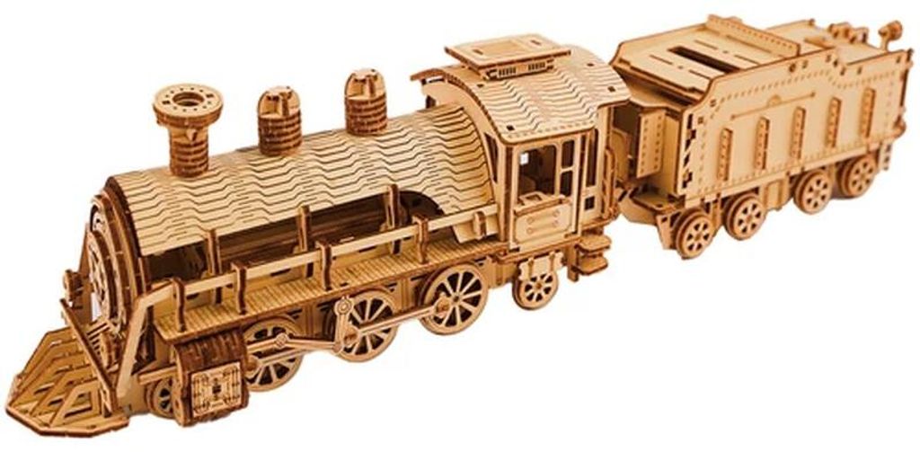 Kruzzel 26515 Puzzle-Lokomotive, 3D, aus Holz Produktbild 