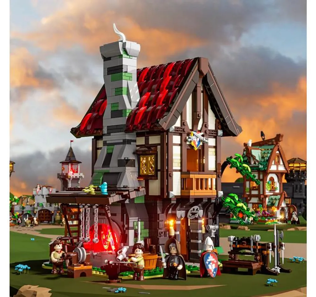Maquette Forge Médiévale F09040 Jeu de Construction avec Lumière - 18