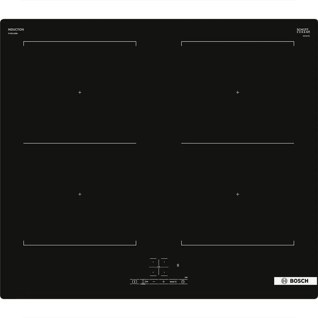 Bosch Serie 4 PVQ611BB6E inductiekookplaat, zwart, inbouw, Productafbeelding 