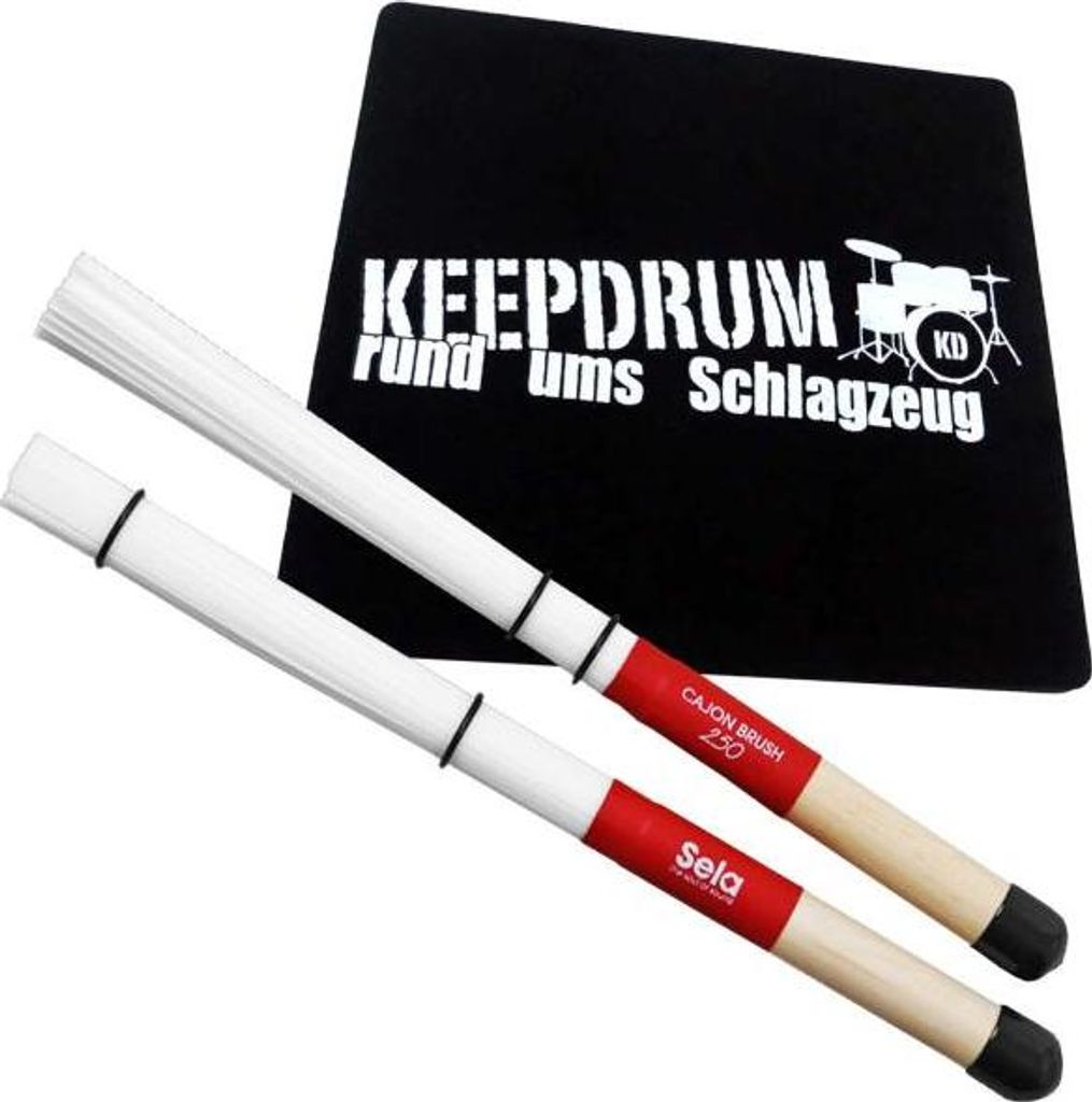 Sela SE036 Cajon Besen mit Sitz-Pad Produktbild 
