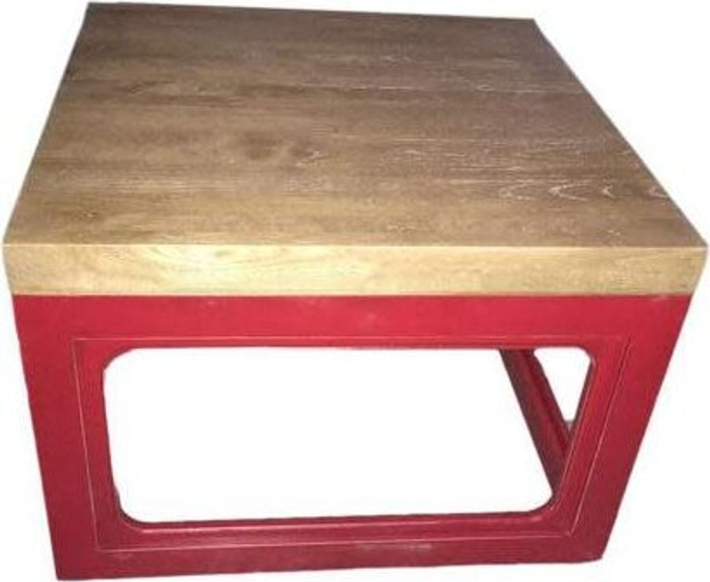 Fine Asianliving Chinese Coffee Table Solid Wood Red W65xD65xH45cm
