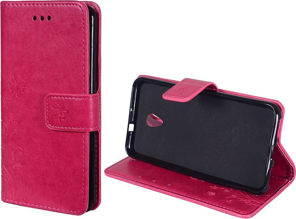 Schutz Hülle Blumen für Handy ZTE Blade V7 Pink