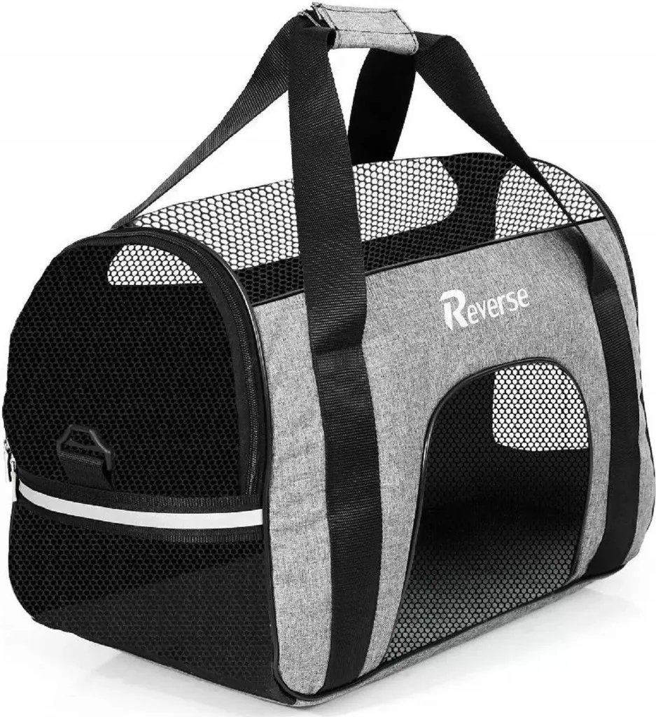 Sac de transport respirant avec fenêtre en maille pour chien et chat