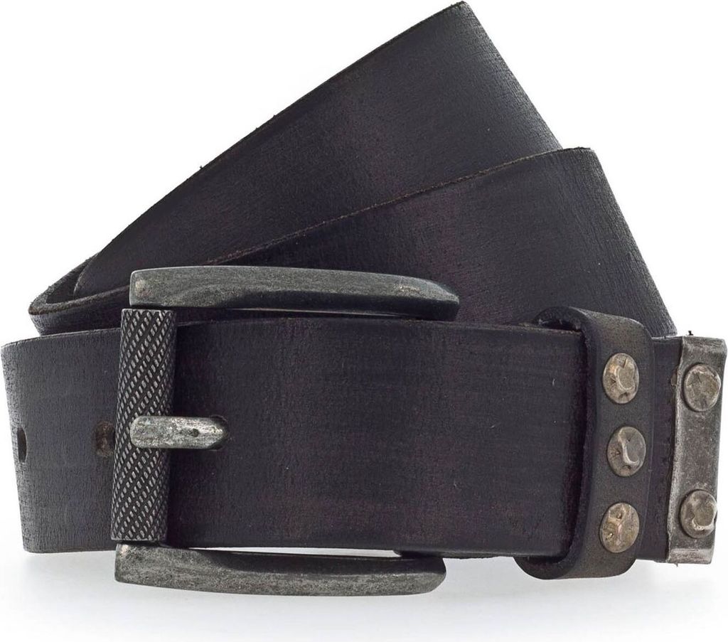 Vanzetti Leder Gürtel 35mm Leather Belt W70 Black schwarz