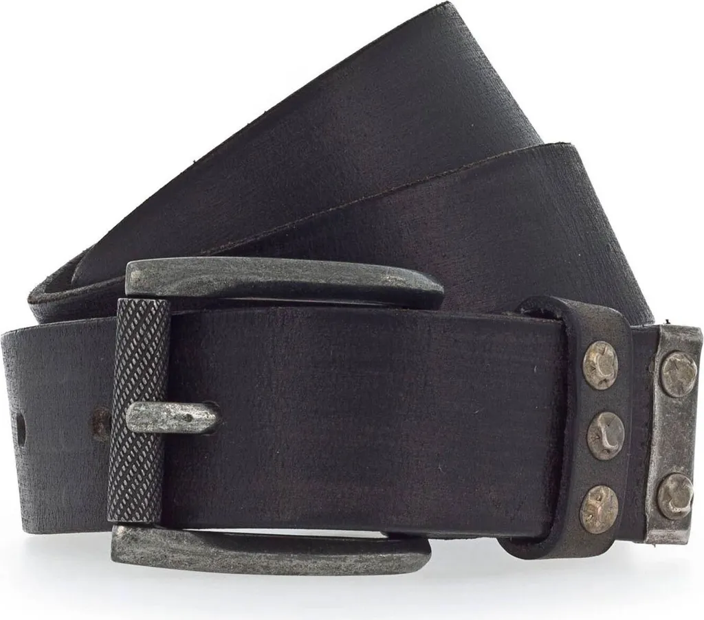 Vanzetti Pelle cintura 35mm Leather Belt W70 Black nero