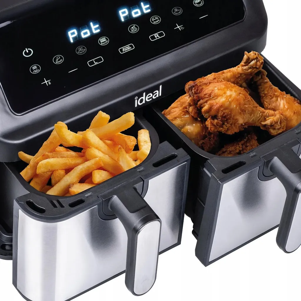 Friteuse airfryer 9L Eldom IDEAL pour cuire deux plats simultanément - 15