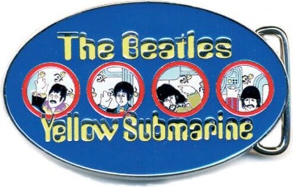 Die Beatles - Gelbe U-Boot-Bullaugen Gürtelschnalle