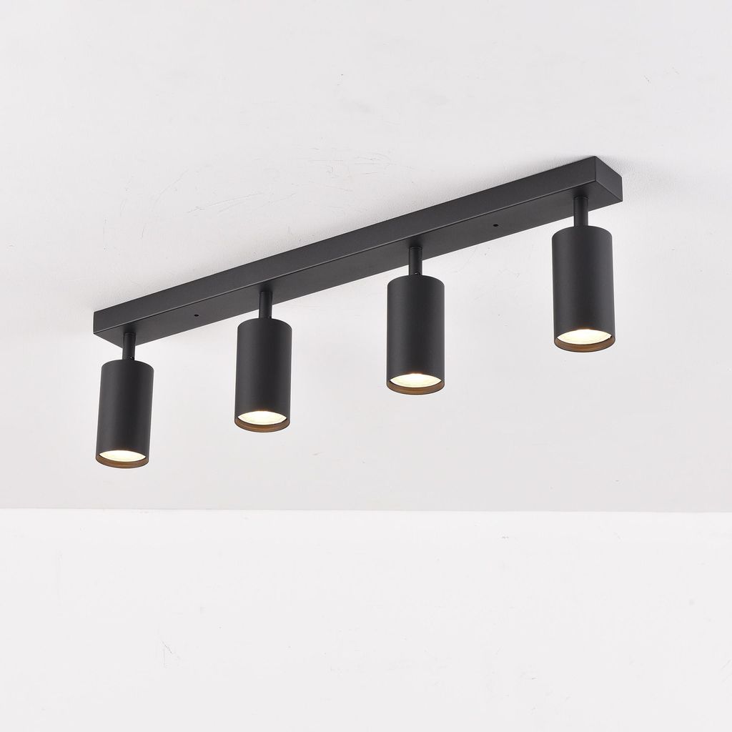 LED 4-flammig schwenkbare Deckenleuchte | Deckenspots Produktbild 