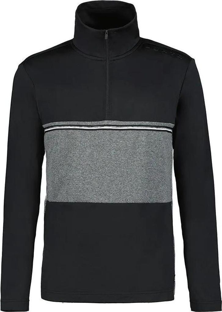 Luhta Kitinoja Halbreißverschluss-langarm-t-shirt Schwarz M Herren Schwarz M