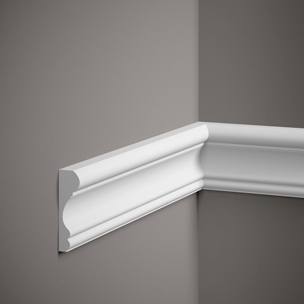 Mardom Wandleiste MDD311 Profoam 25 x 85 x 2000 mm Weiß Zierleiste Dekorleiste