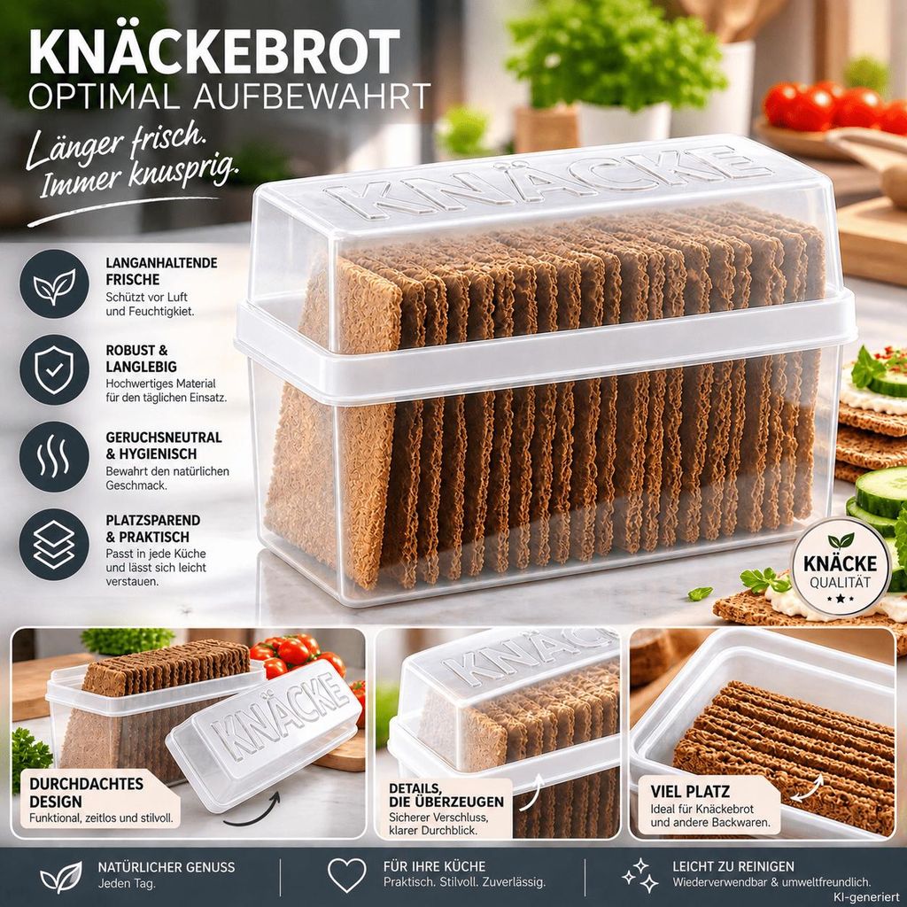 Knäckebrot Dosen 2er Set weiß