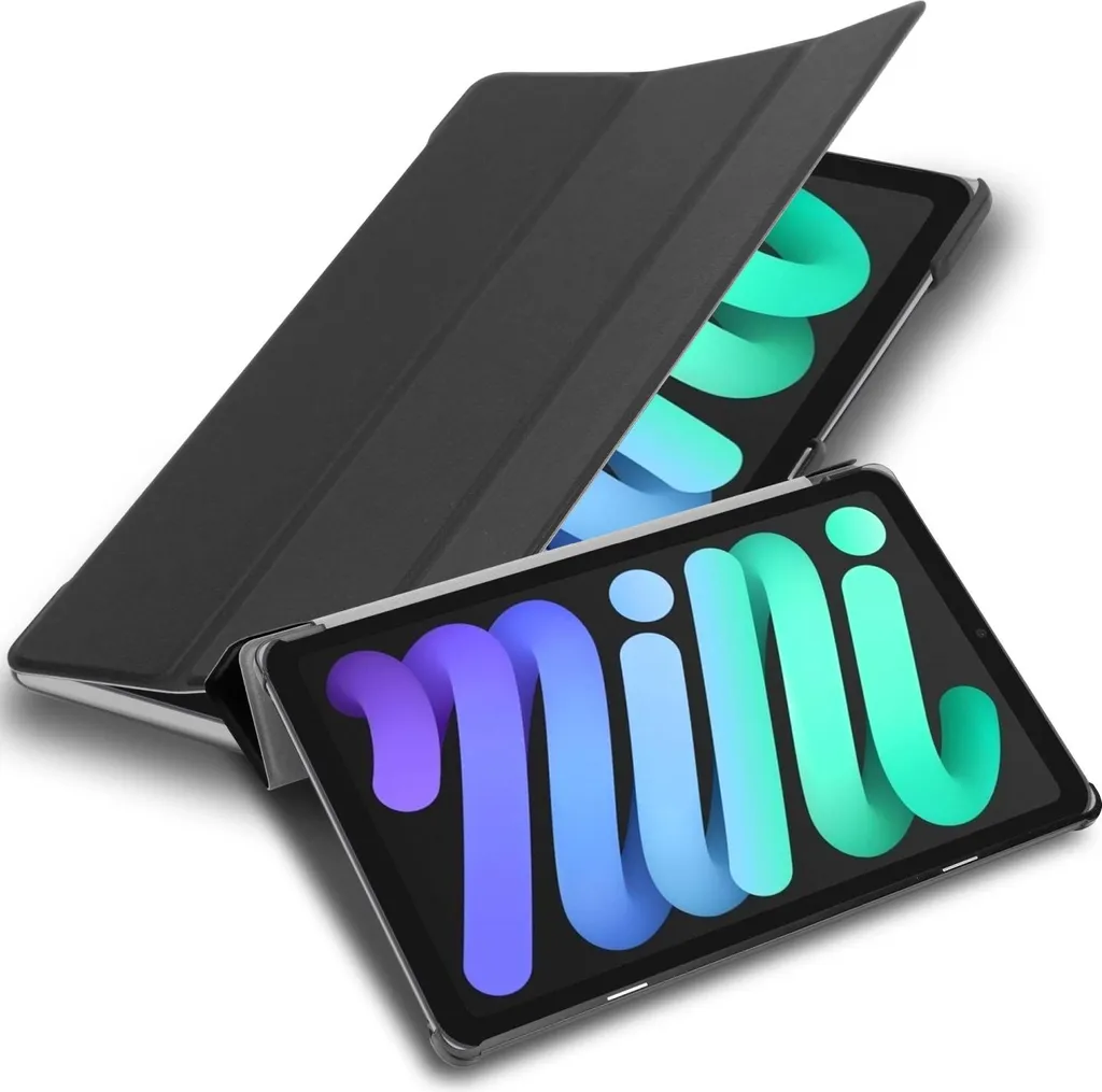 Cadorabo custodia protettiva per Apple iPad MINI 6 (8,3 pollici) Tablet manica in nero Custodia Cover Bag Auto Wake up