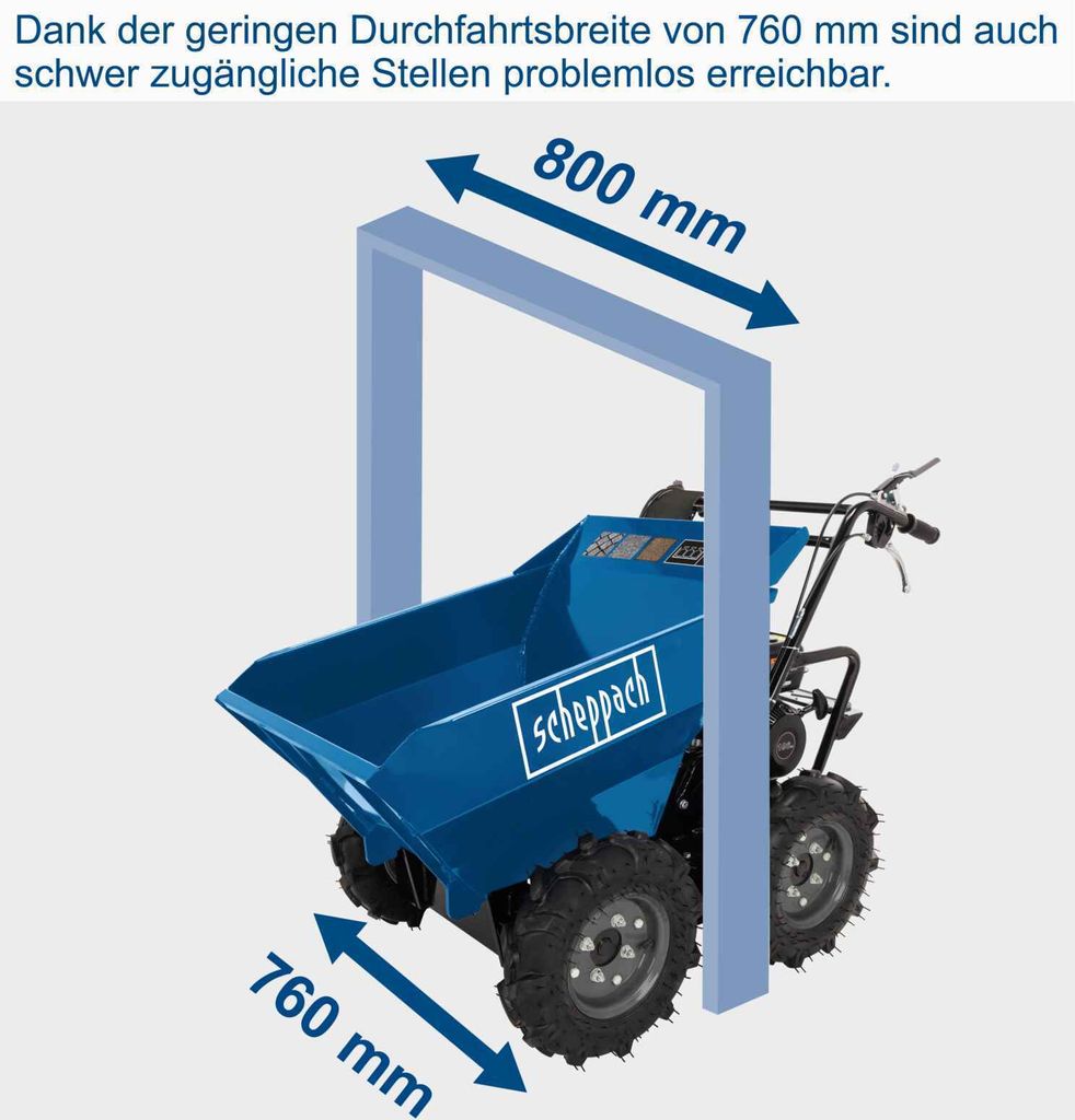 Scheppach DP 3000 kolový přepravník 4x4 s nosností 300 kg a Obrázek produktu 5