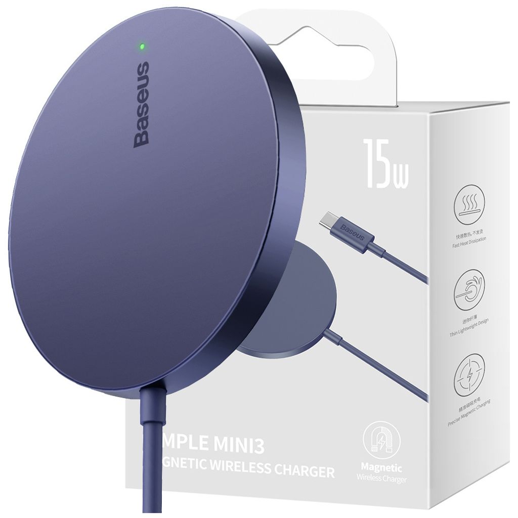 Baseus Simple Mini3, Drinnen, USB, Kabelloses Aufladen, 1,2 Produktbild 