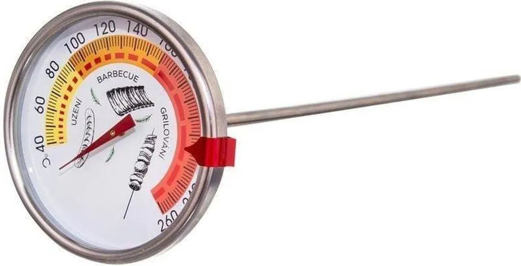 Termometro per camera di affumicatura con sonda per affumicare carne, salsicce, prosciutto e pesce